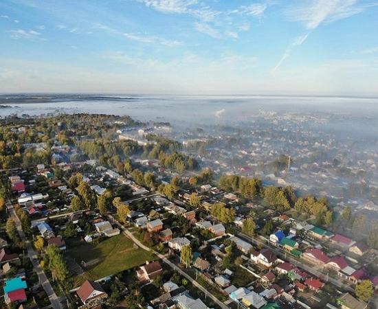 Богородский район накрыло дымом горящей свалки отходов