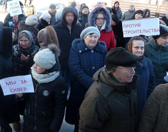 Состоялся сход против строительства храма в сквере на Прыгунова в Нижнем Новгороде